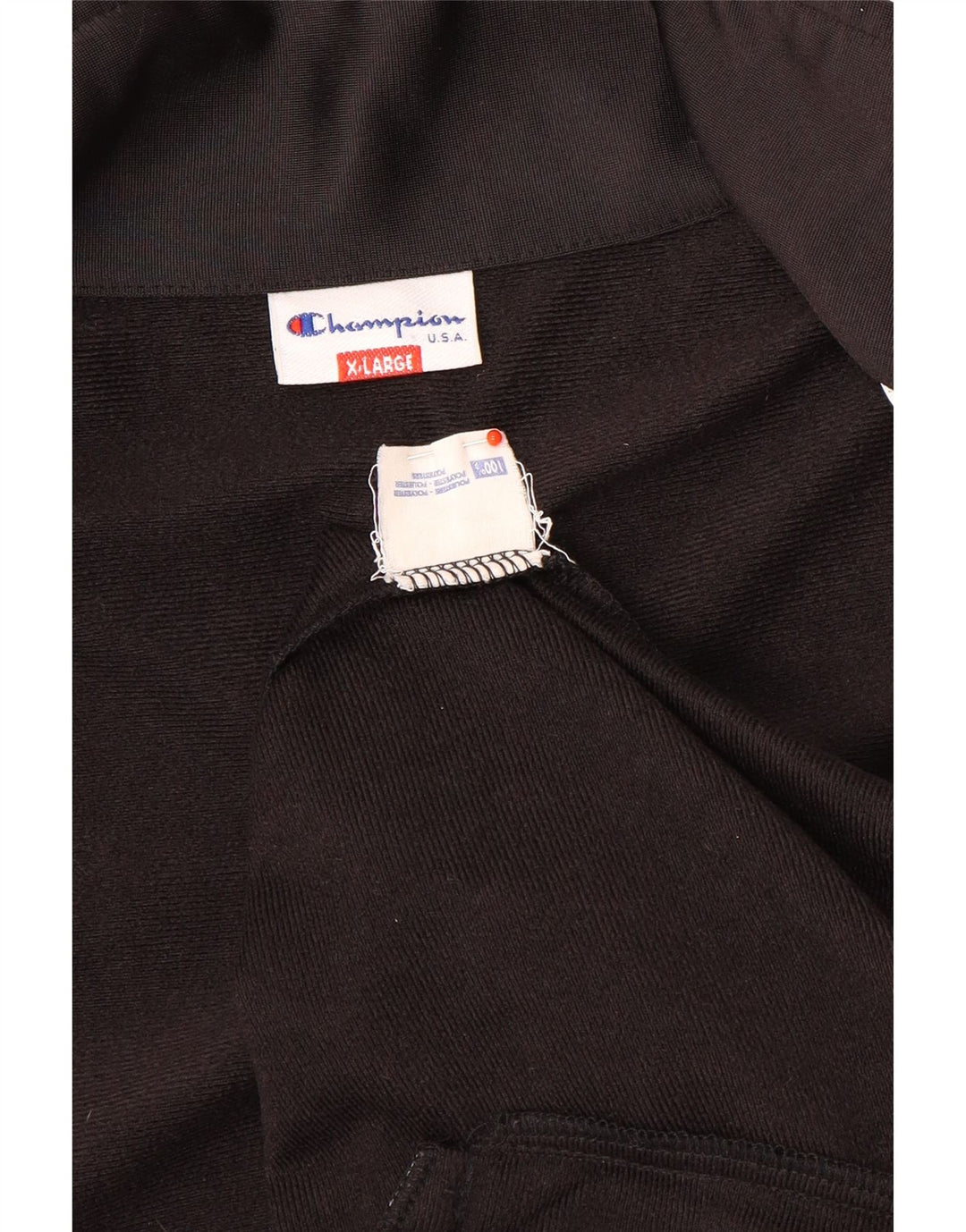 Champion Mens Graphic Tracksuit Top Jacket XL Black Colourblock
