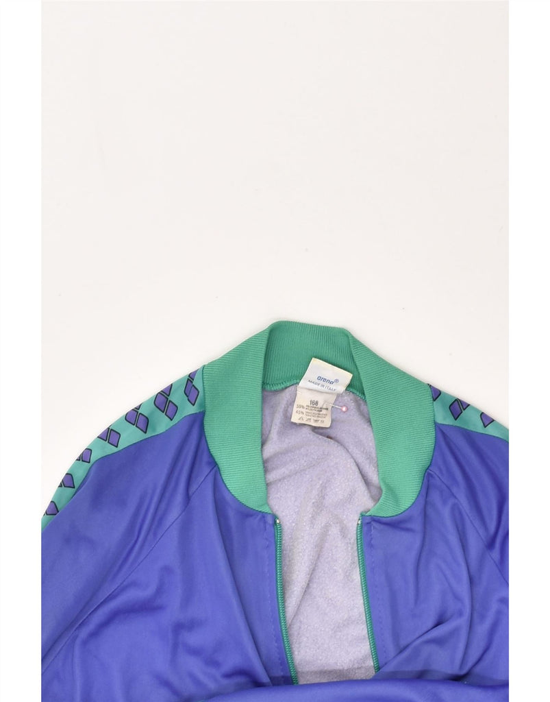 ARENA Boys Tracksuit Top Jacket 14-15 Years Blue Polyamide | Vintage Arena | Thrift | Second-Hand Arena | Used Clothing | Messina Hembry 