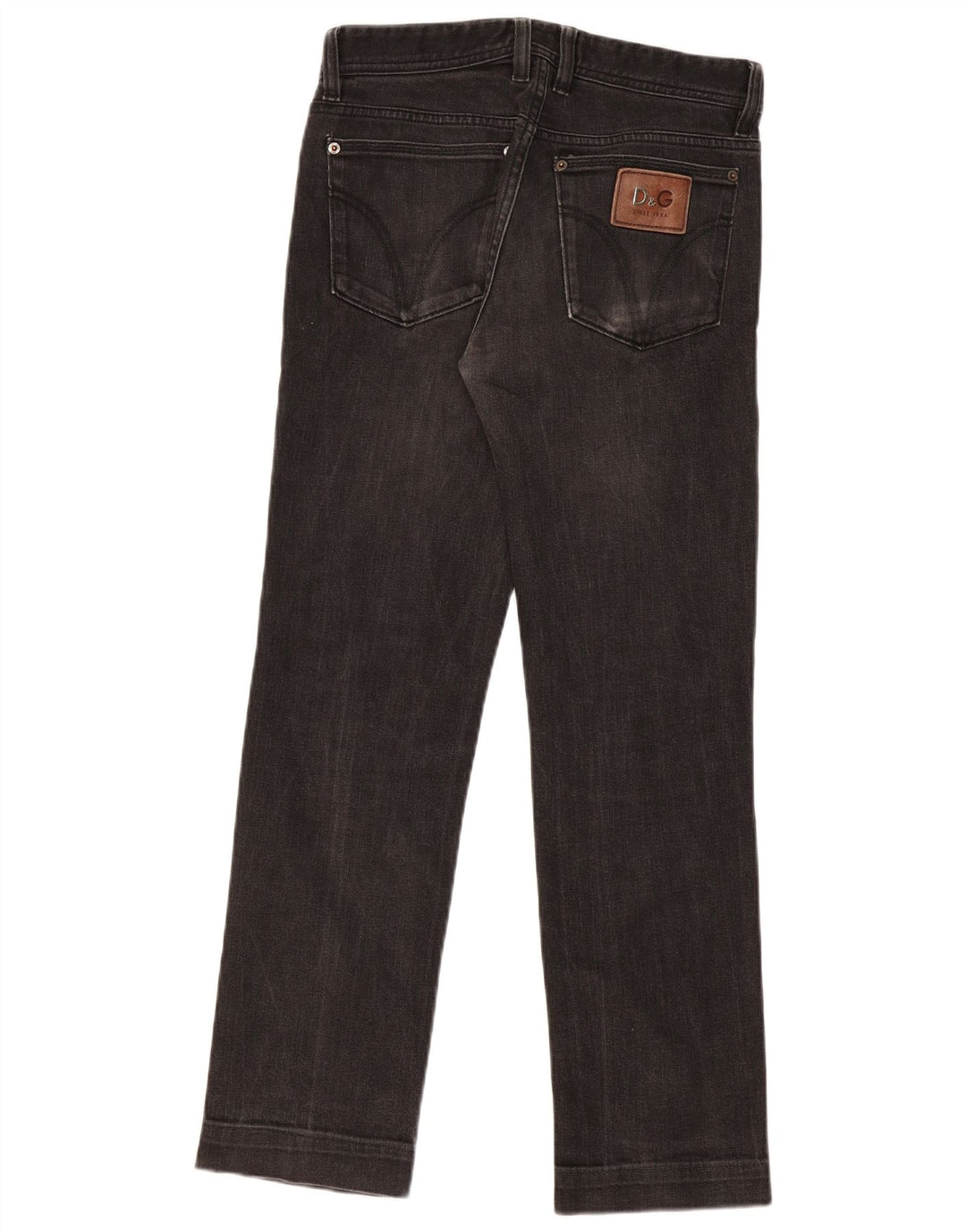 Dolce & Gabbana Womens Slim Jeans W31 L31 Black Cotton