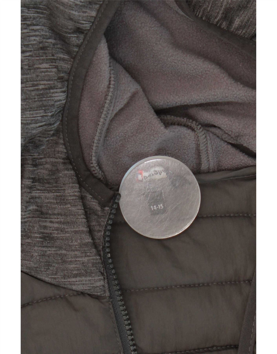 Berghaus Boys Hooded Padded Jacket 14-15 Years Grey Colourblock Polyester
