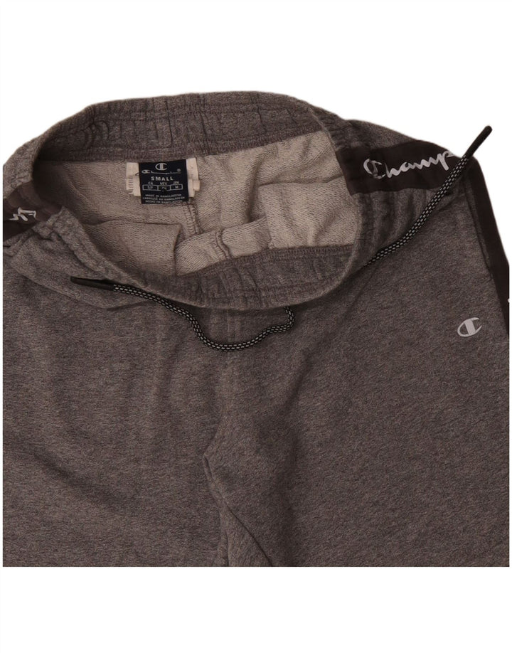 Champion Mens Graphic Sport Shorts Small Grey Colourblock Cotton