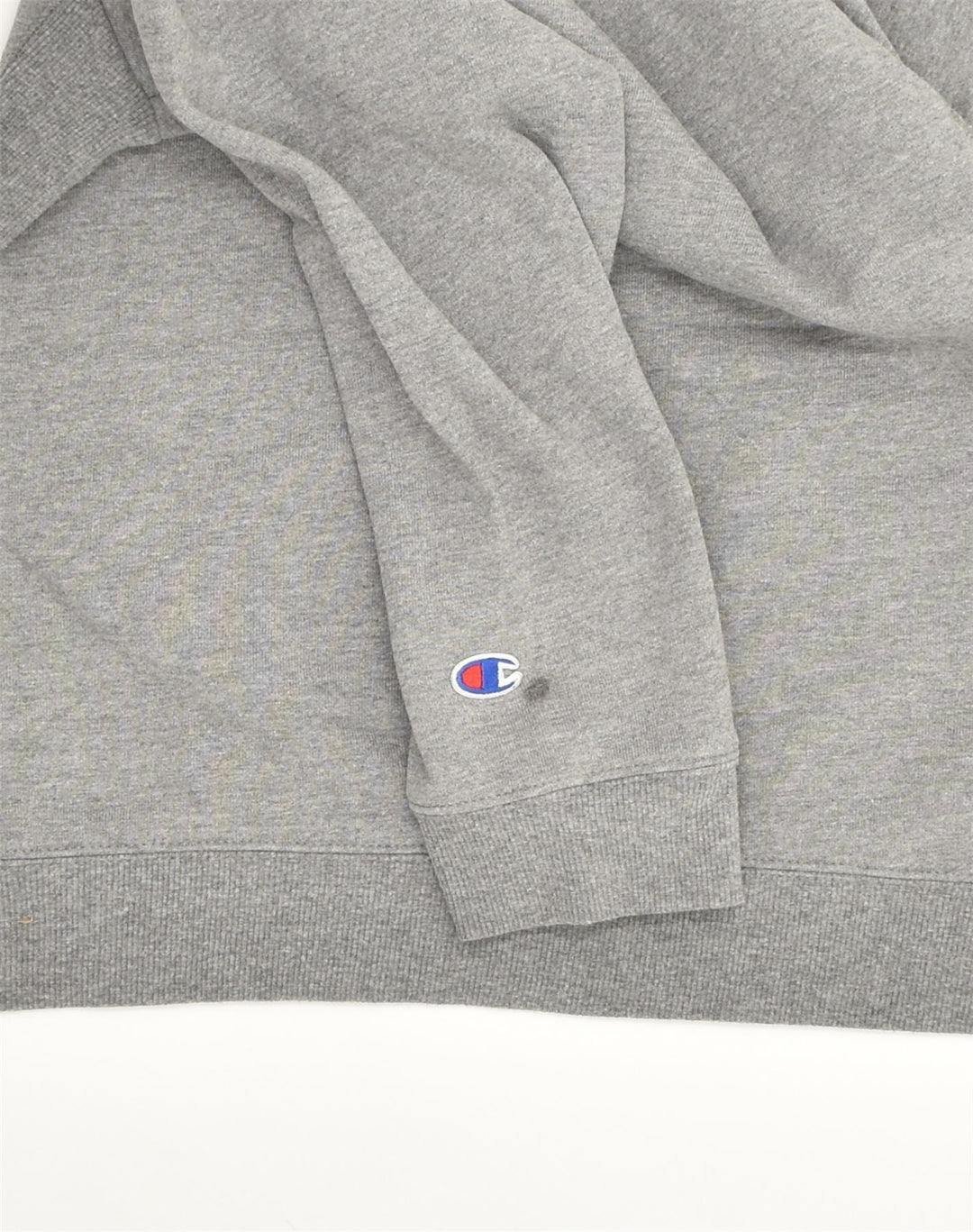 CHAMPION Womens Graphic Sweatshirt Jumper UK 14 Large Grey Cotton | Vintage Champion | Thrift | Second-Hand Champion | Used Clothing | Messina Hembry 