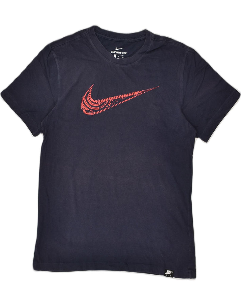 NIKE Mens The Nike Tee Graphic T-Shirt Top Small Navy Blue Cotton | Vintage Nike | Thrift | Second-Hand Nike | Used Clothing | Messina Hembry 