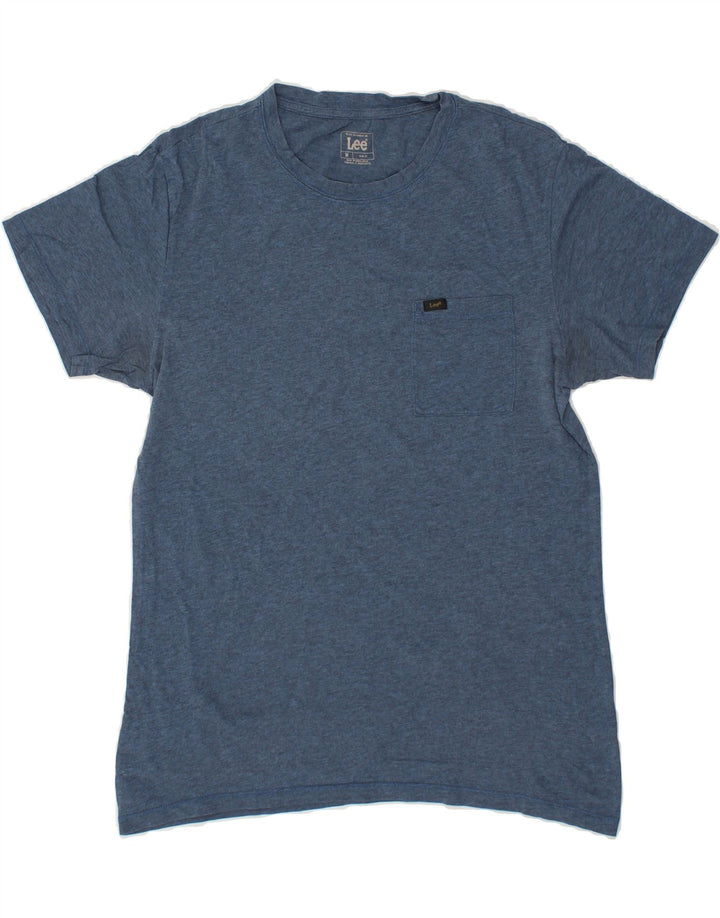 LEE Mens Slim Fit T-Shirt Top Medium Blue Cotton Vintage Lee and Second-Hand Lee from Messina Hembry 