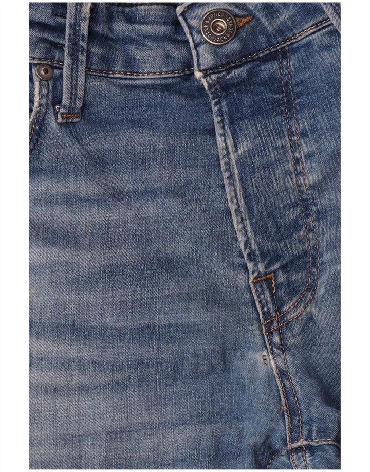 Jack & Jones Mens GLENN Slim Jeans W32 L34 Blue Cotton