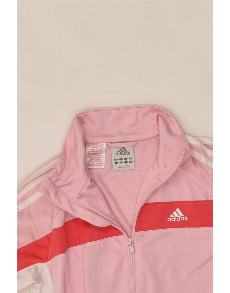 ADIDAS Girls Tracksuit Top Jacket 11-12 Years Pink | Vintage Adidas | Thrift | Second-Hand Adidas | Used Clothing | Messina Hembry 