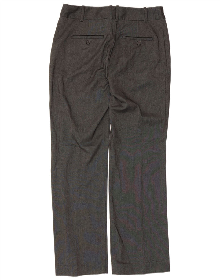 Zara Womens Straight Chino Trousers EU 40 Medium W30 L30 Grey Polyester