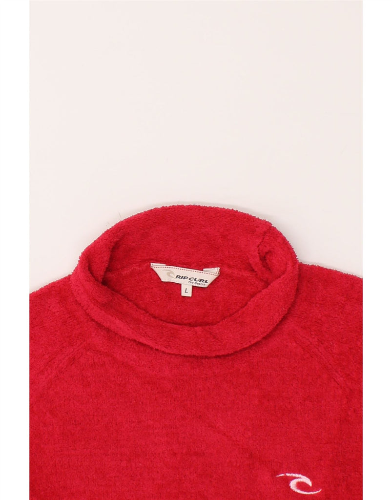 RIP CURL Womens Fleece Jumper UK 16 Large Pink Polyester Vintage Rip Curl and Second-Hand Rip Curl from Messina Hembry 