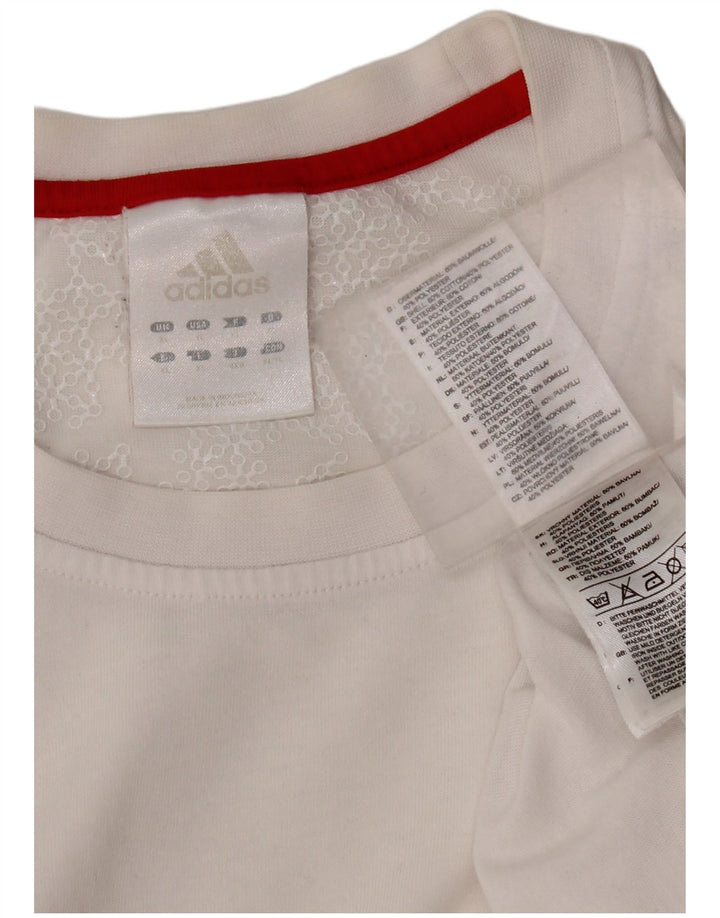 Adidas Mens T-Shirt Top XL White Cotton