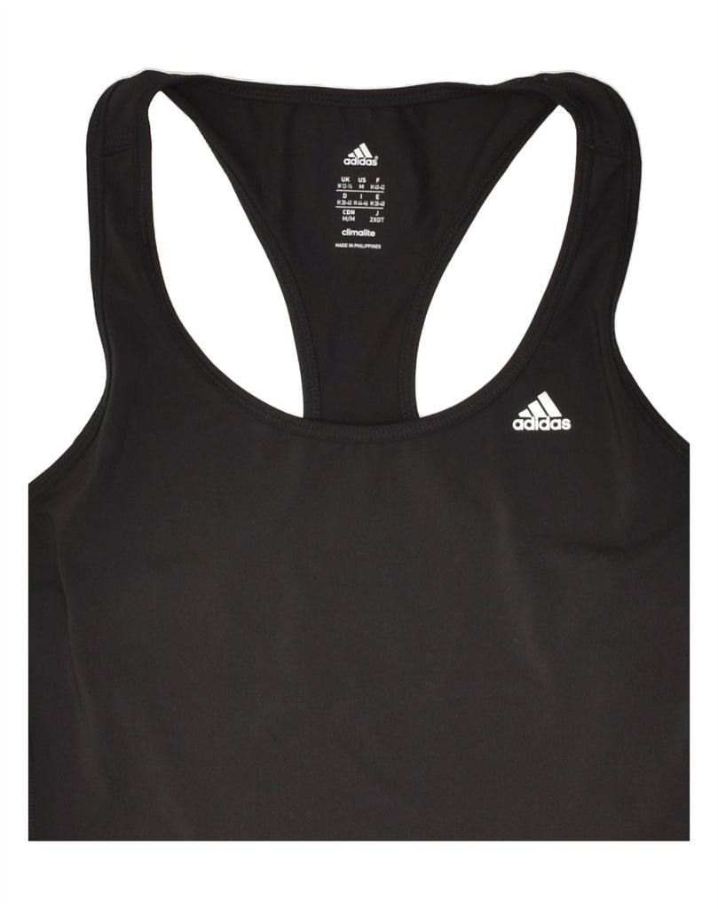 ADIDAS Womens Climalite Vest Top UK 12/14 Medium Black | Vintage Adidas | Thrift | Second-Hand Adidas | Used Clothing | Messina Hembry 