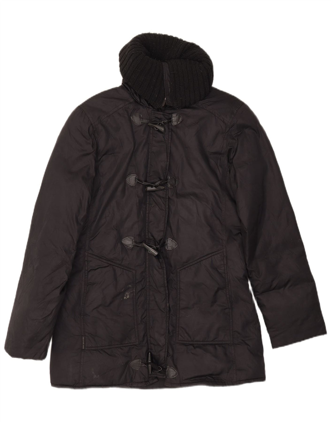 Calvin Klein Jeans Womens Padded Coat UK 14 Medium Black