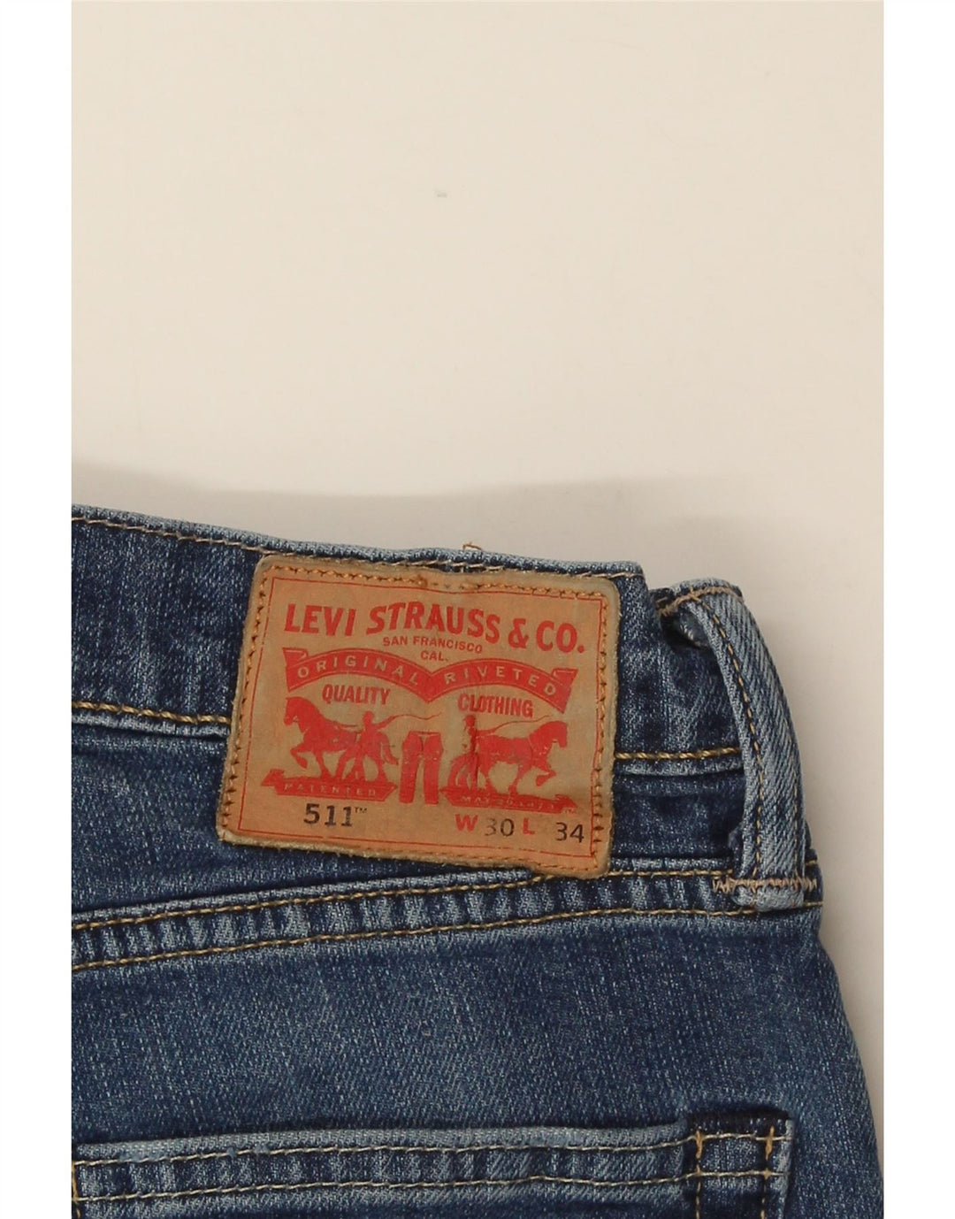 Levi's Womens 511 Slim Jeans W30 L28 Blue Cotton