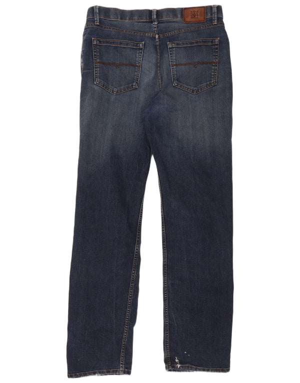 Marks & Spencer Mens Straight Jeans W34 L33 Blue Cotton