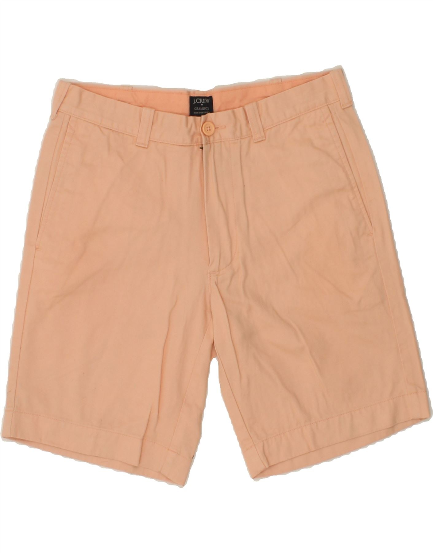 J. CREW Mens Gramercy Chino Shorts W31 Medium Pink Cotton Vintage Second Hand Clothing Online Messina Hembry