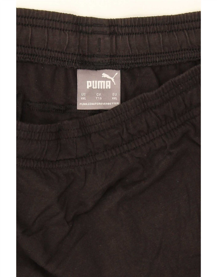 Puma Mens Graphic Sport Shorts 2XL Black Cotton
