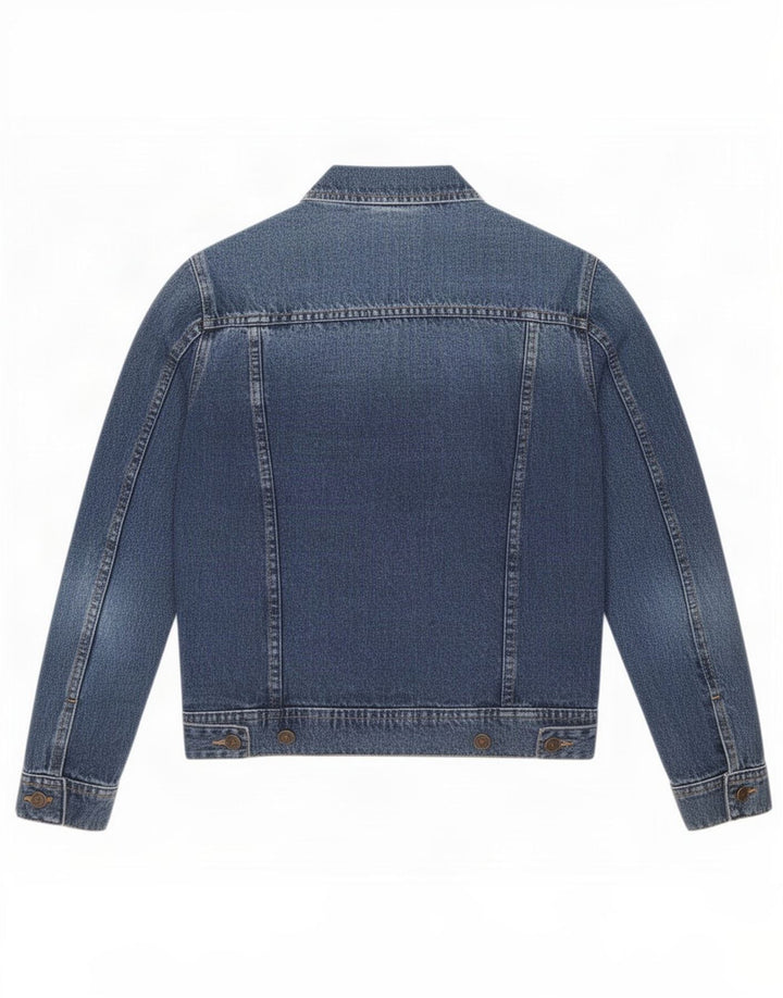 Zara Womens Denim Jacket UK 10 Small Blue Cotton