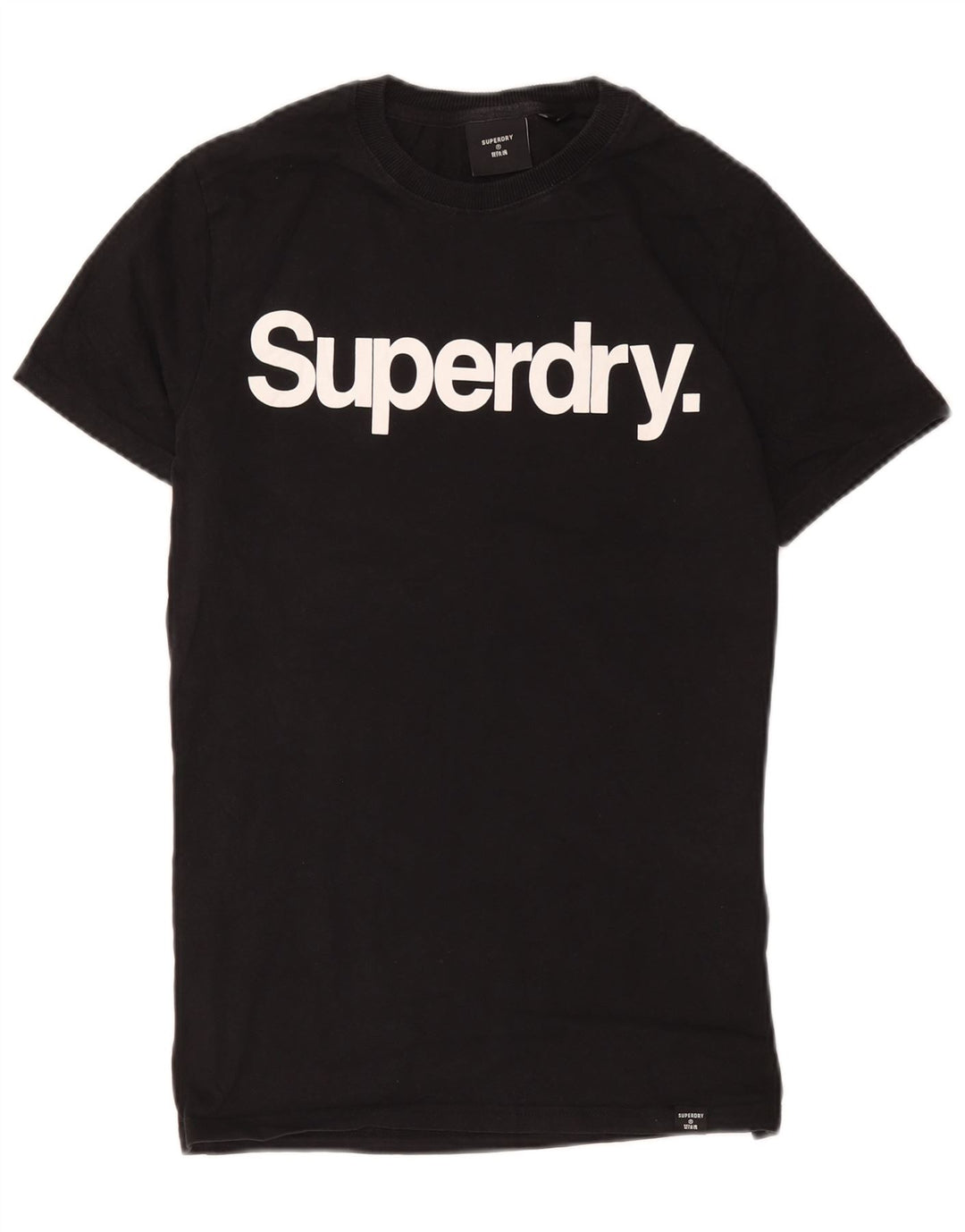 Superdry Mens Graphic T-Shirt Top Medium Black Cotton