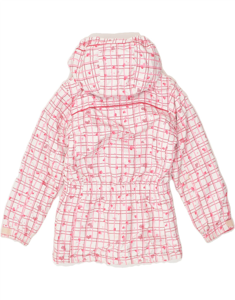 BRUGI Girls Hooded Padded Jacket 7-8 Years Pink Check Polyester | Vintage Brugi | Thrift | Second-Hand Brugi | Used Clothing | Messina Hembry 