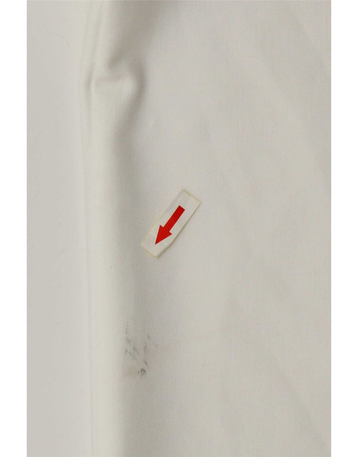 Zara Womens Wide Leg Chino Trousers Medium W28 L31 White