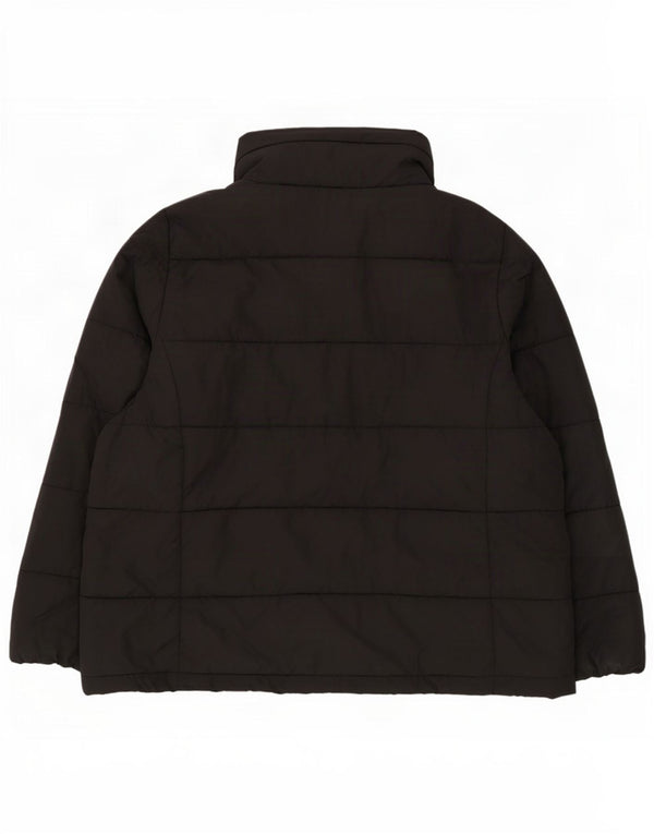 Marks & Spencer Womens Hooded Padded Jacket UK 22 3XL Black Polyester
