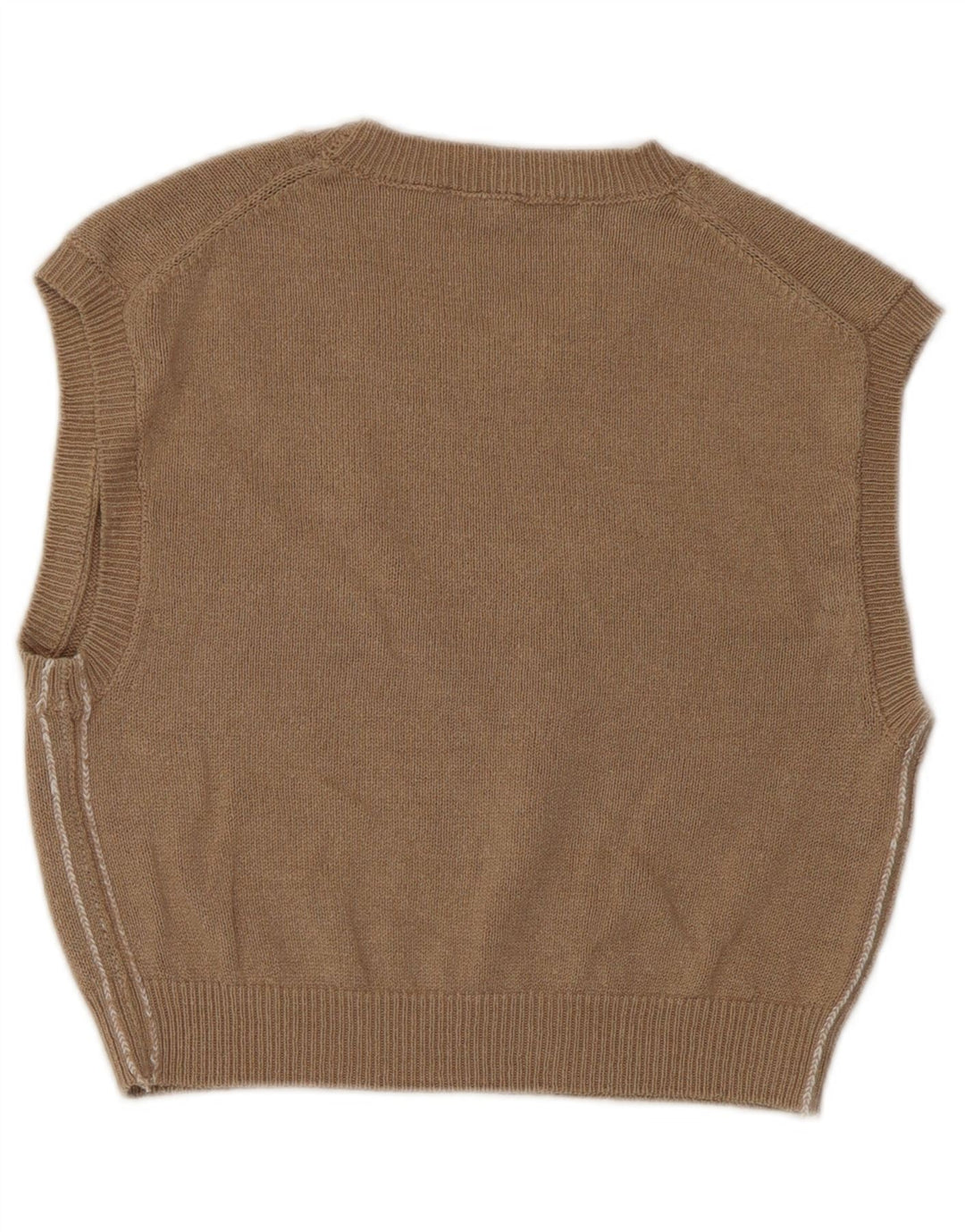 Zara Womens Crop Vest Tank Top UK 12 Medium Brown