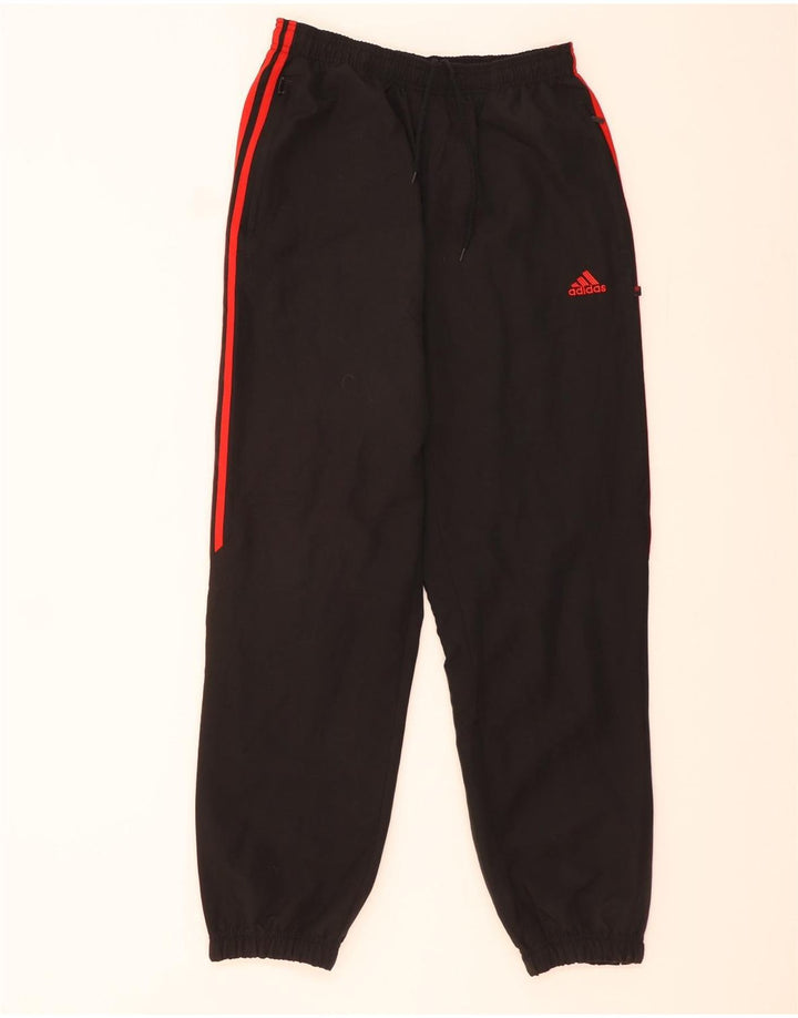 Adidas Mens Tracksuit Trousers Joggers Medium Black Polyester