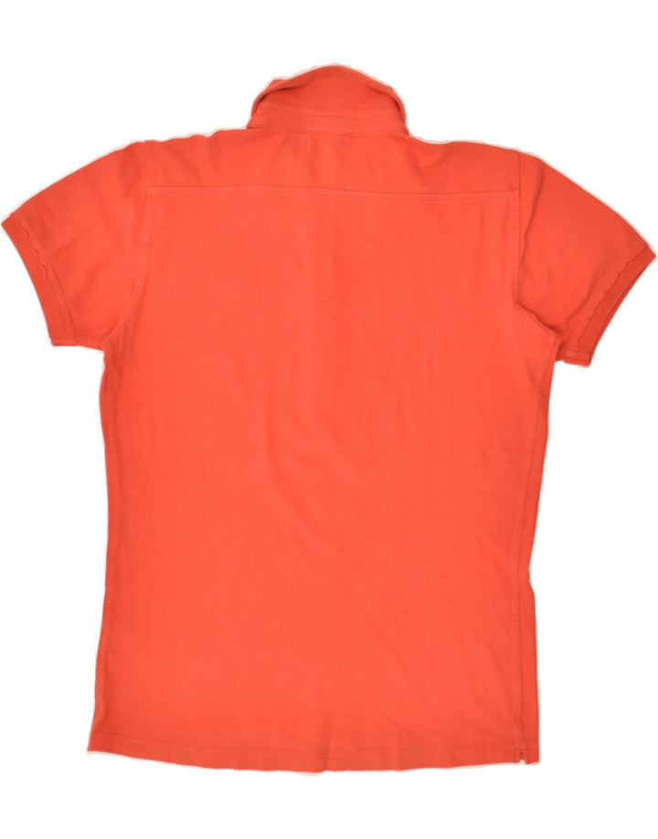 DIESEL Womens Polo Shirt UK 14 Large Orange Cotton | Vintage Diesel | Thrift | Second-Hand Diesel | Used Clothing | Messina Hembry 