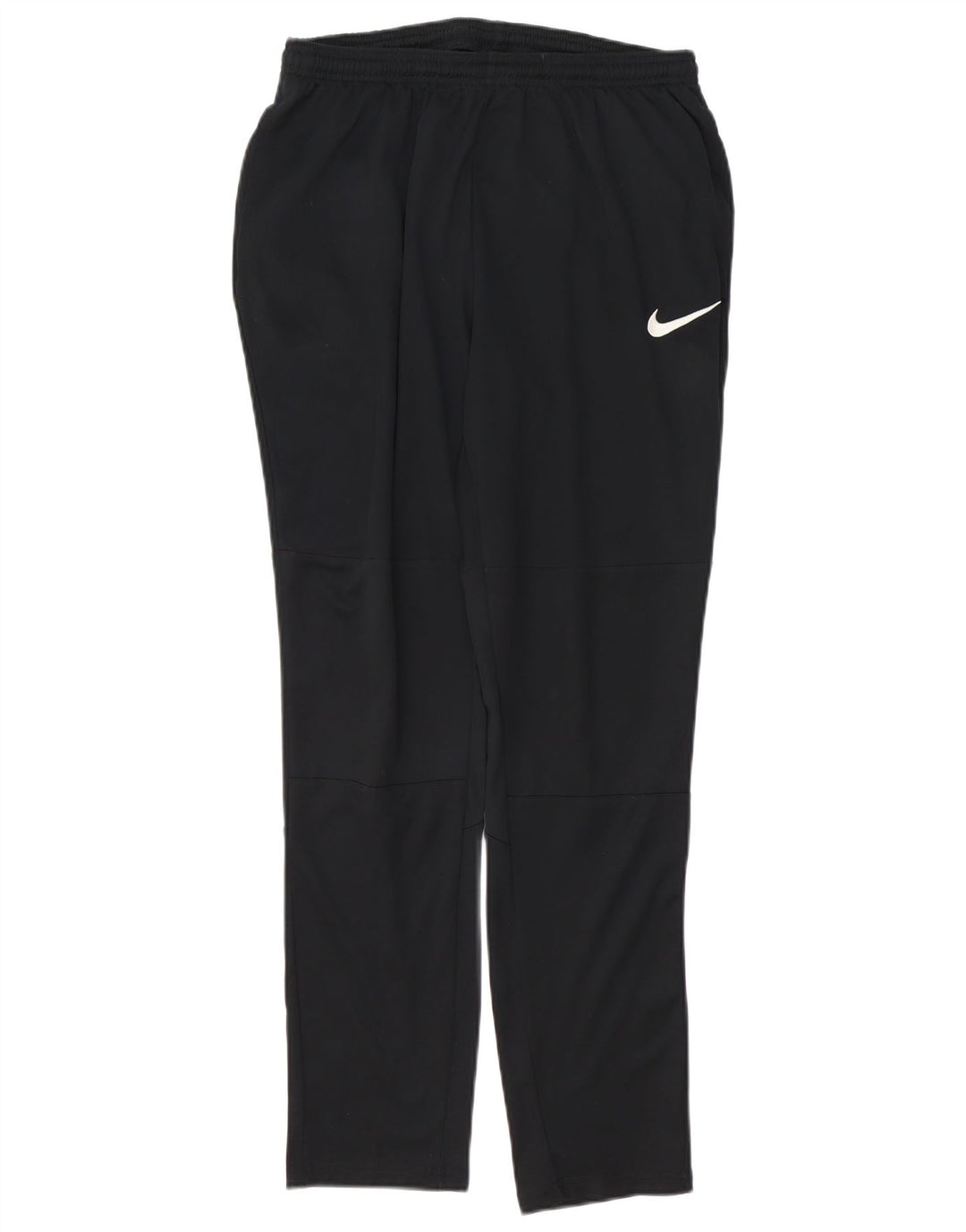 NIKE Womens Dri Fit Tracksuit Trousers UK 12 Medium Black Polyester