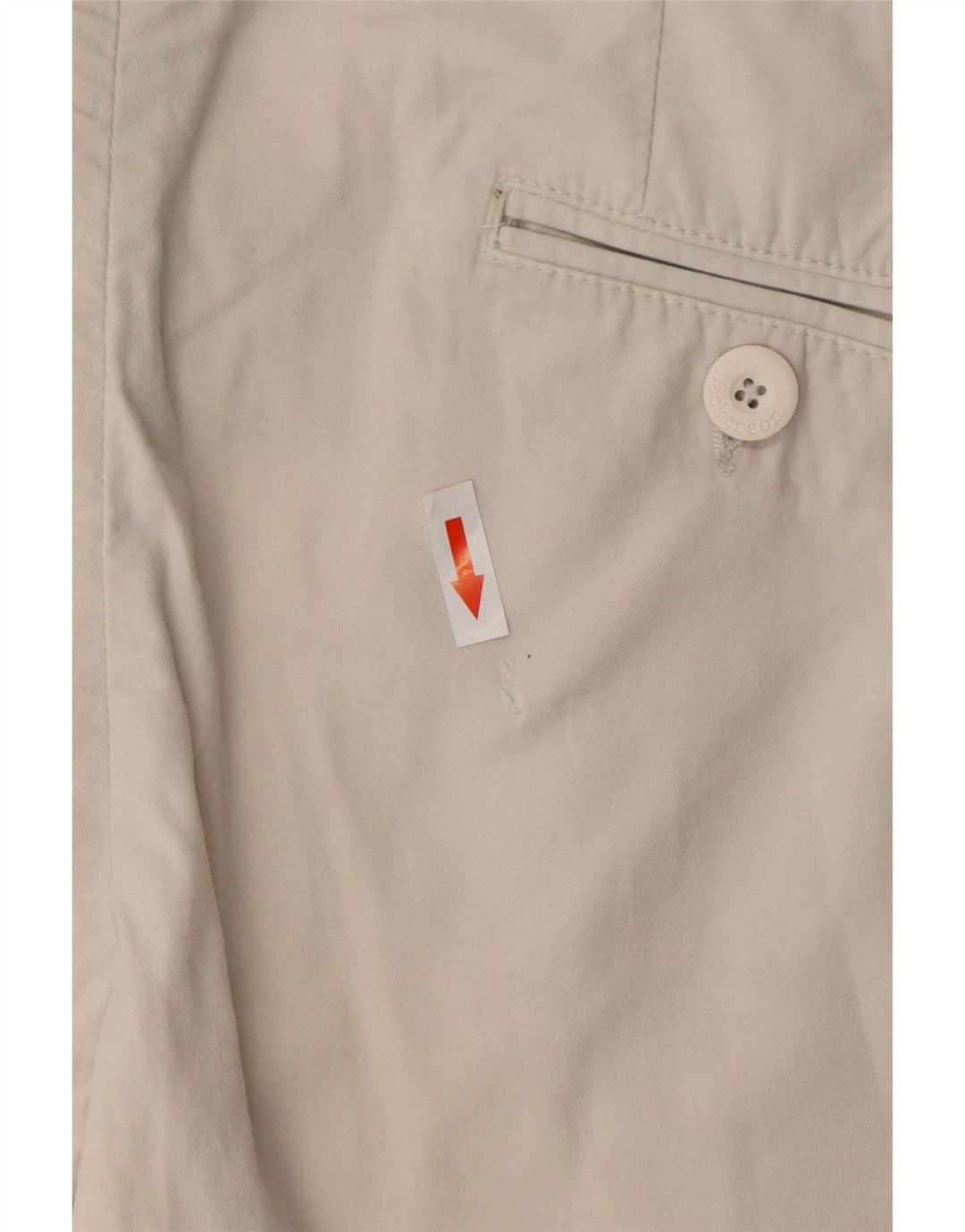 Jeckerson Womens Chino Shorts  W31 Medium Beige Cotton