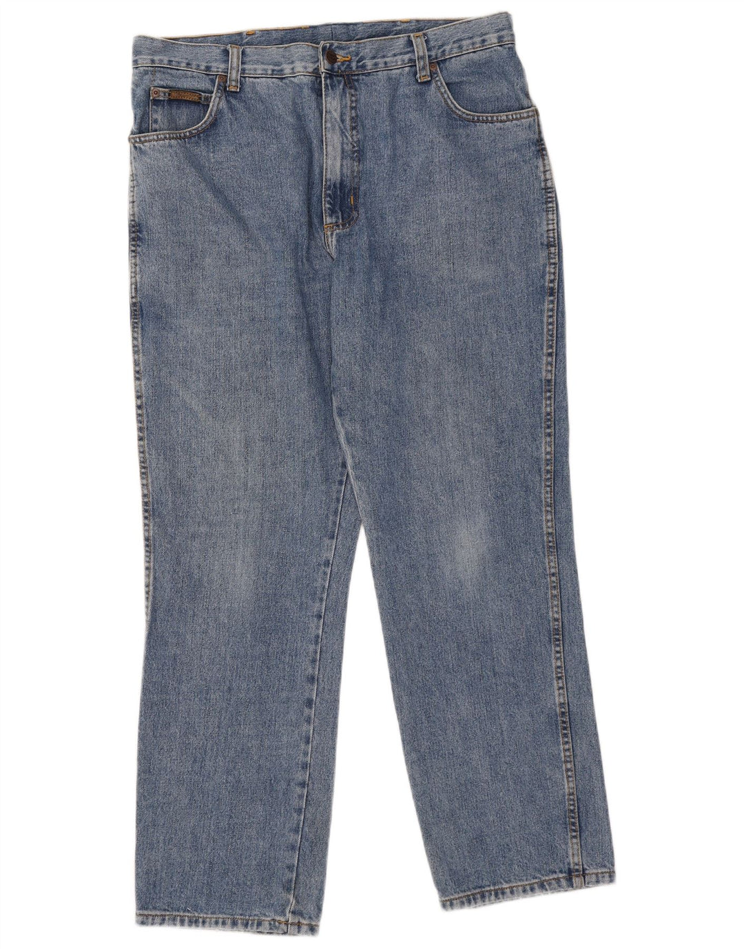 Wrangler Mens Texas Straight Jeans W38 L30 Blue Cotton
