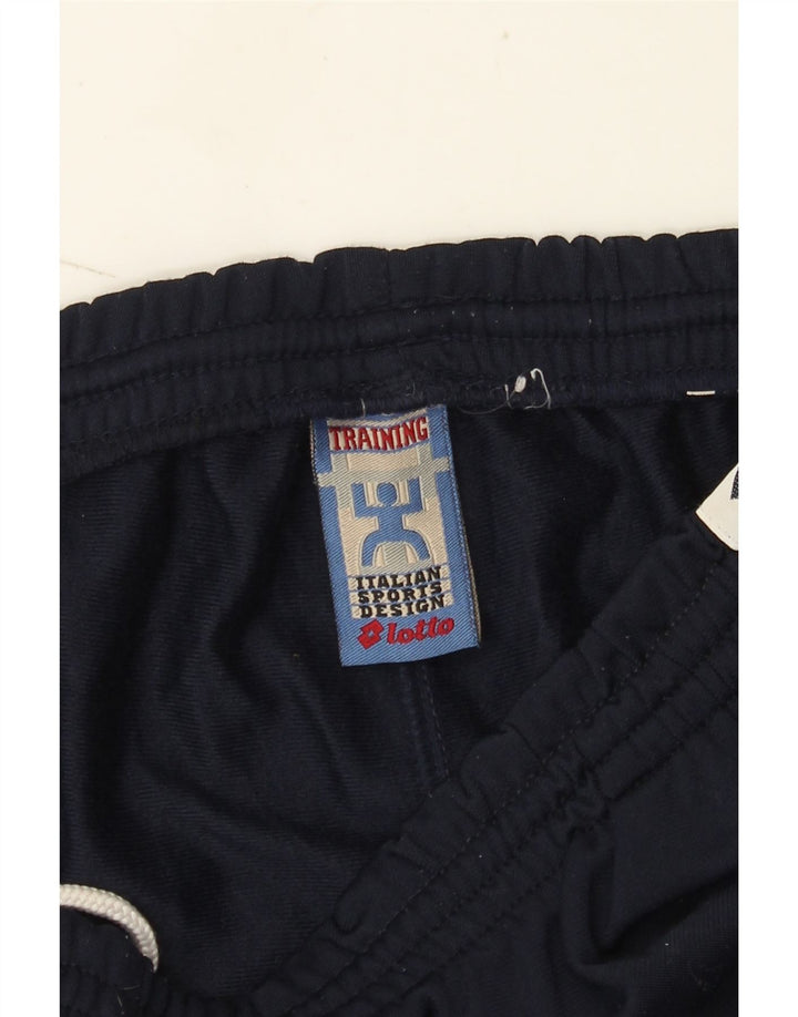 Lotto Mens Graphic Tracksuit Trousers Medium  Navy Blue Colourblock