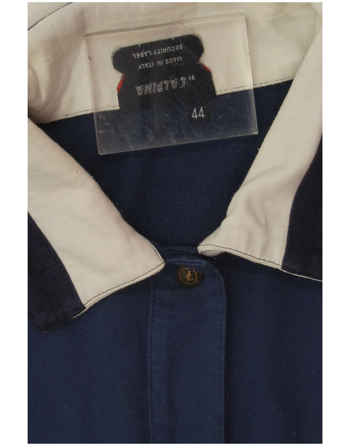 AUSTRALIAN L'ALPINA Womens Varsity Jacket IT 44 Medium Navy Blue