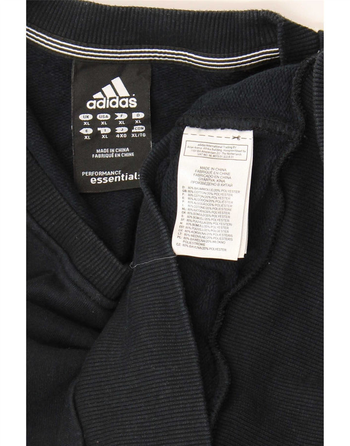 Adidas Mens Sweatshirt Jumper XL Navy Blue Cotton