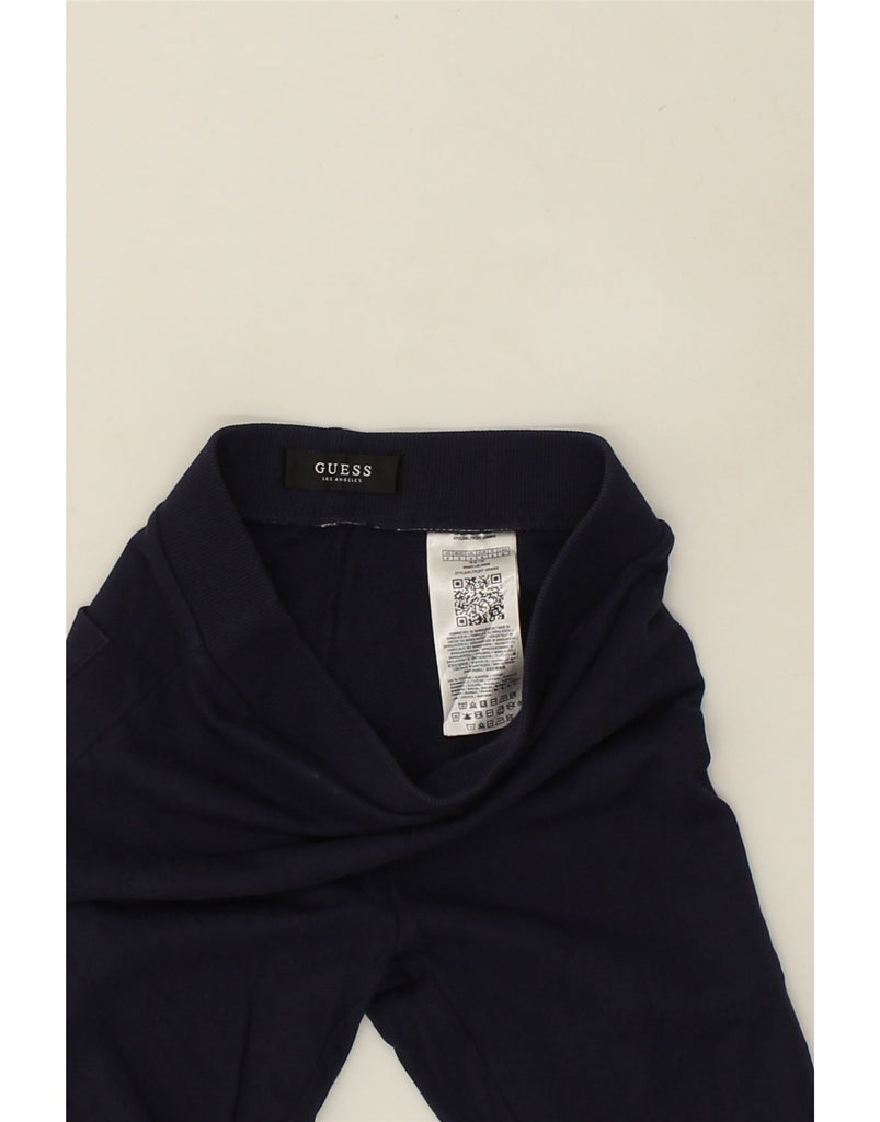 GUESS Girls Tracksuit Trousers Joggers 7-8 Years Navy Blue Cotton | Vintage Guess | Thrift | Second-Hand Guess | Used Clothing | Messina Hembry 