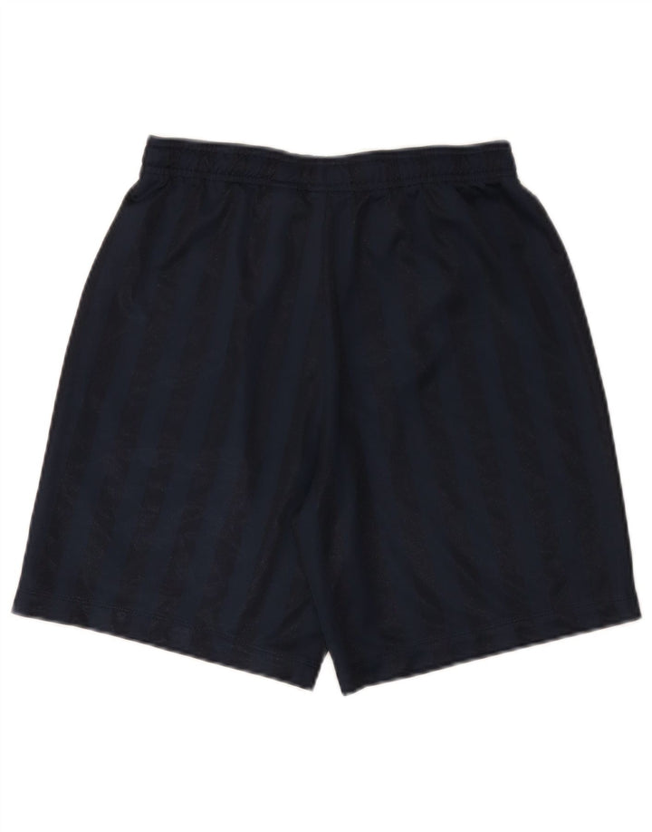 Nike Boys Sport Shorts 13-14 Years XL Navy Blue Striped Polyester
