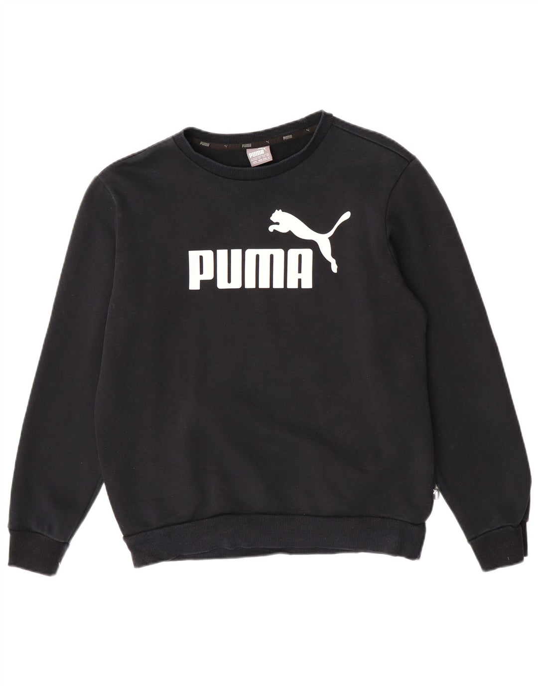 Puma Mens Graphic Sweatshirt Jumper Medium Black Cotton