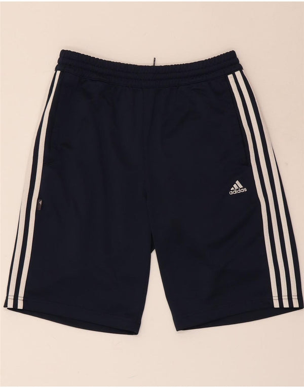 ADIDAS Mens Sport Shorts Medium  Navy Blue Polyester