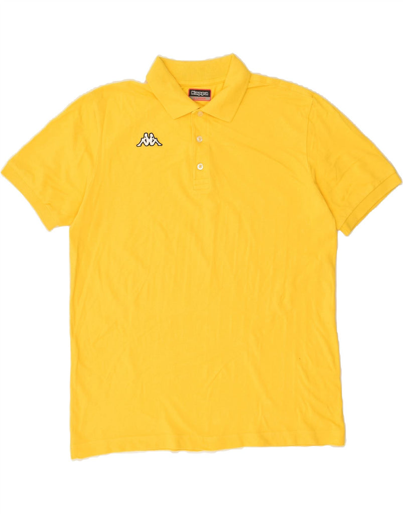 KAPPA Mens Polo Shirt XL Yellow Cotton | Vintage Kappa | Thrift | Second-Hand Kappa | Used Clothing | Messina Hembry 