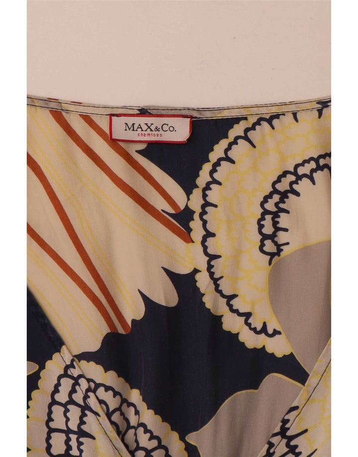 Max & Co. Womens Abstract Pattern Blouse Top UK 12 Medium Multicoloured