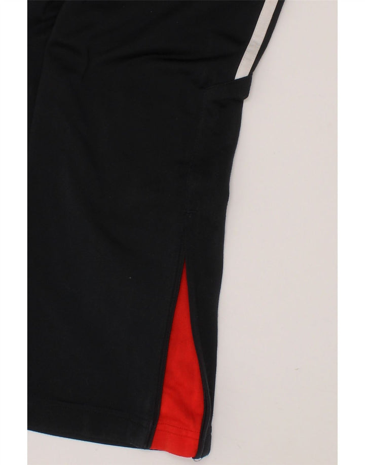 ADIDAS Boys Tracksuit Trousers 7-8 Years  Black Polyester Vintage Adidas and Second-Hand Adidas from Messina Hembry 