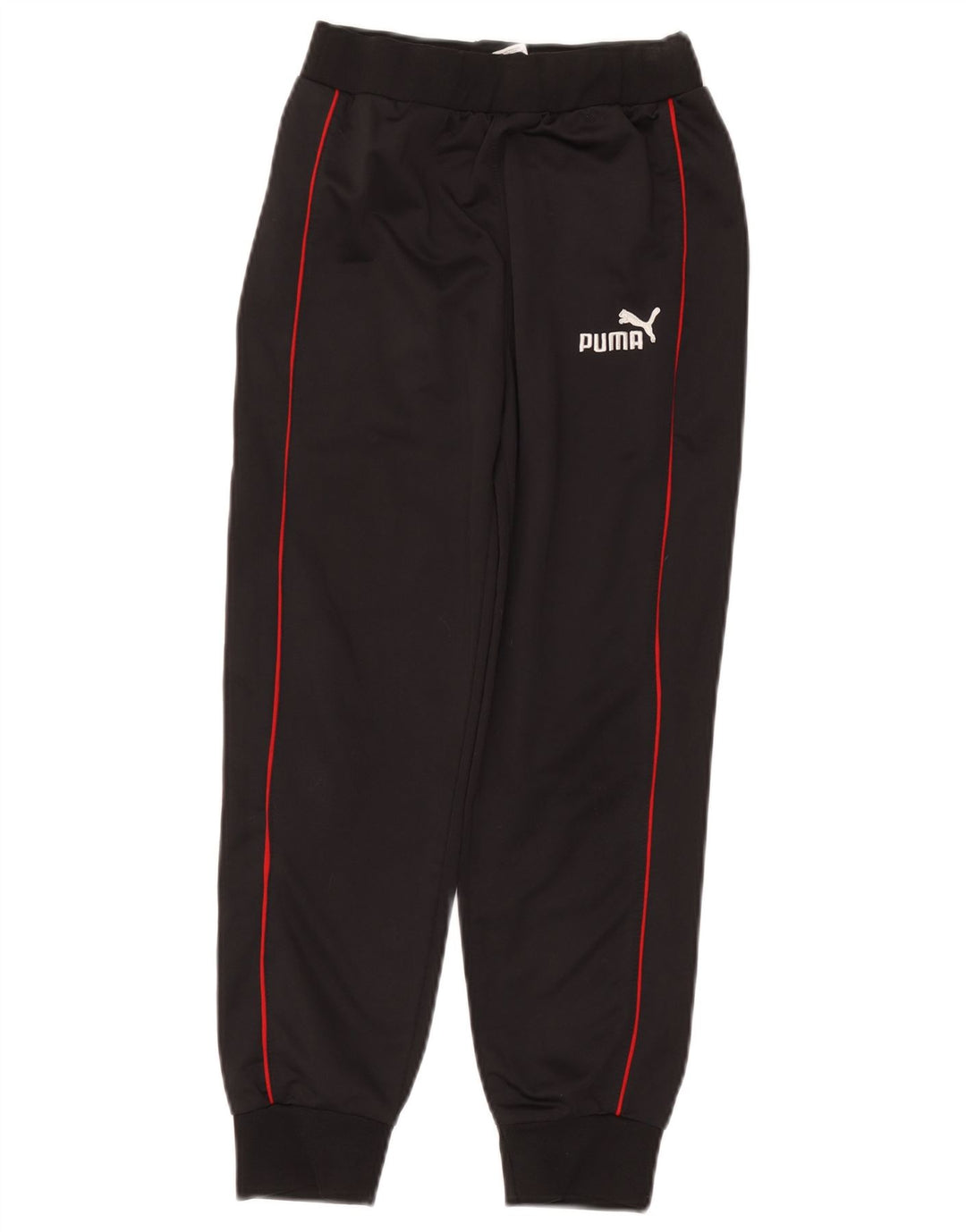 PUMA Boys Tracksuit Trousers Joggers 9-10 Years Black Polyester