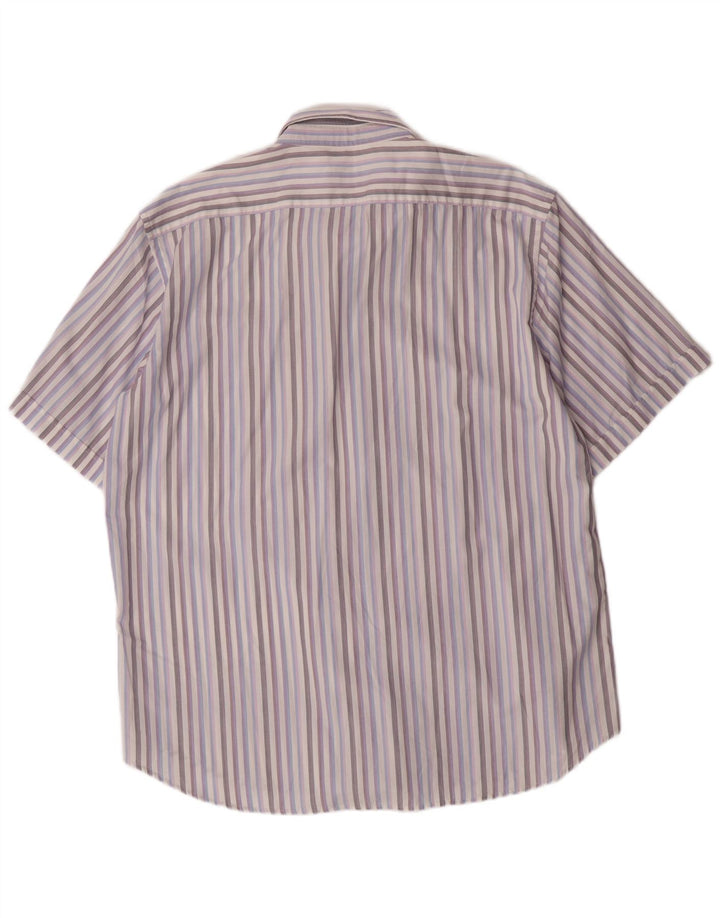 Roccobarocco Mens Shirt Size 46 18 1/2 XL Multicoloured Striped