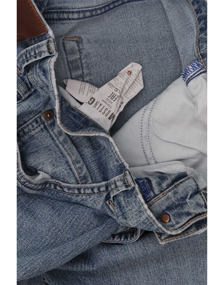 Mustang Mens Tramper Straight Jeans W33 L32 Blue Cotton