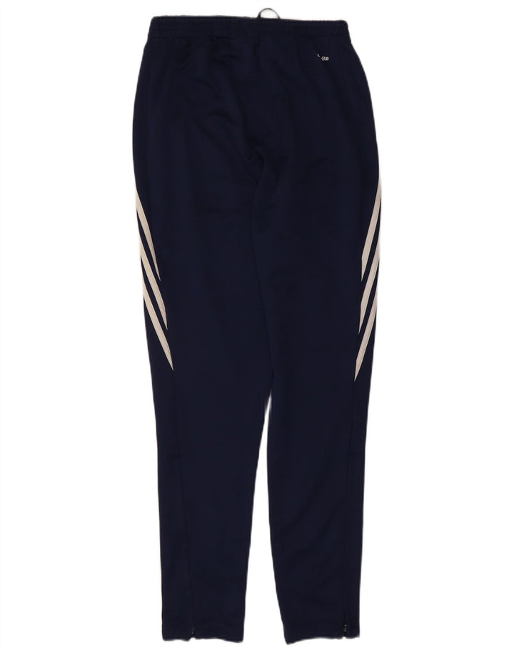 Adidas Mens Climalite Tracksuit Trousers Medium  Navy Blue Polyester