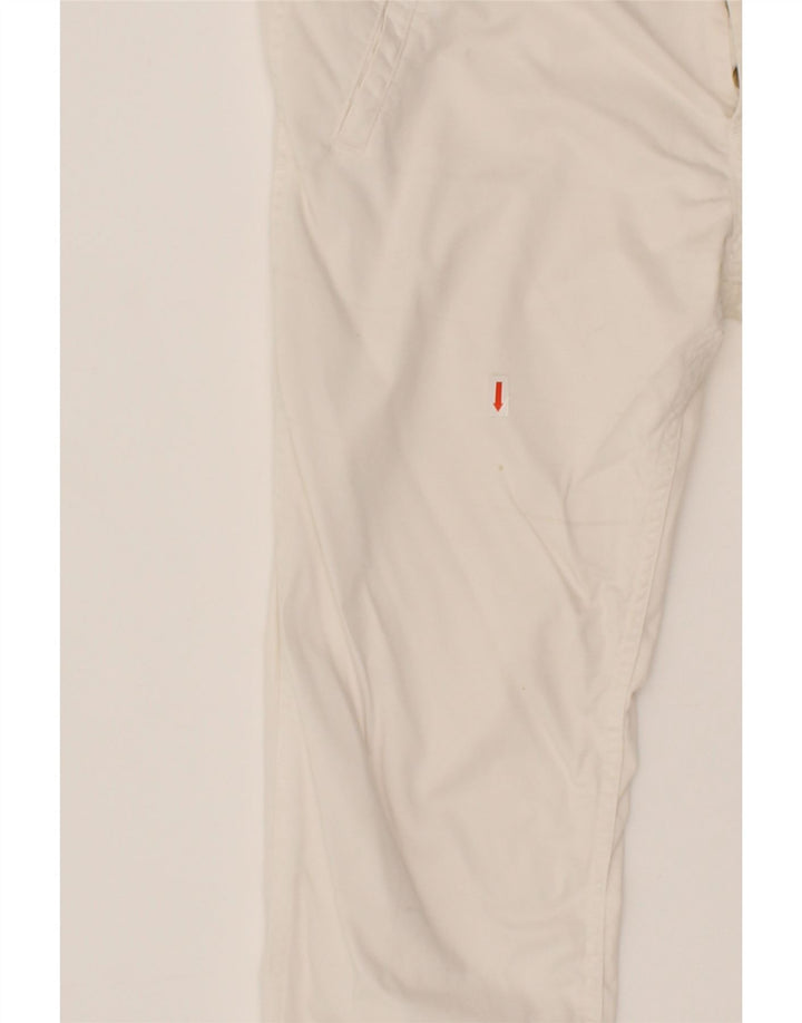 MASSIMO DUTTI Womens Slim Chino Trousers EU 42 Large W34 L28 White Vintage Massimo Dutti and Second-Hand Massimo Dutti from Messina Hembry 