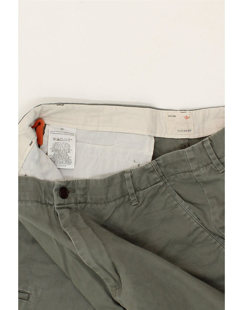 DOCKERS Mens Cargo Shorts W34 Large Grey Cotton Vintage Dockers and Second-Hand Dockers from Messina Hembry 