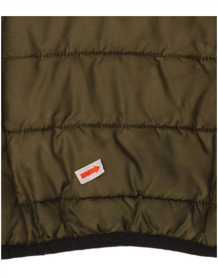Ellesse Mens Padded Jacket UK 36 Small Khaki Polyester