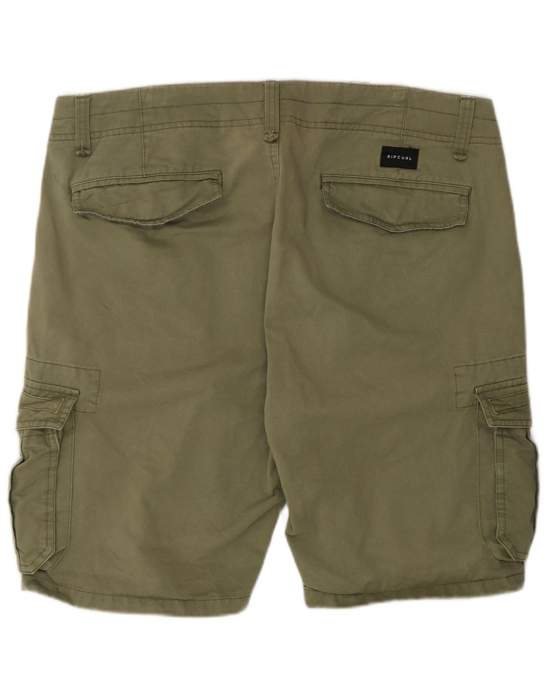 Rip Curl Mens Relaxed Fit Cargo Shorts W36 Large Khaki Cotton