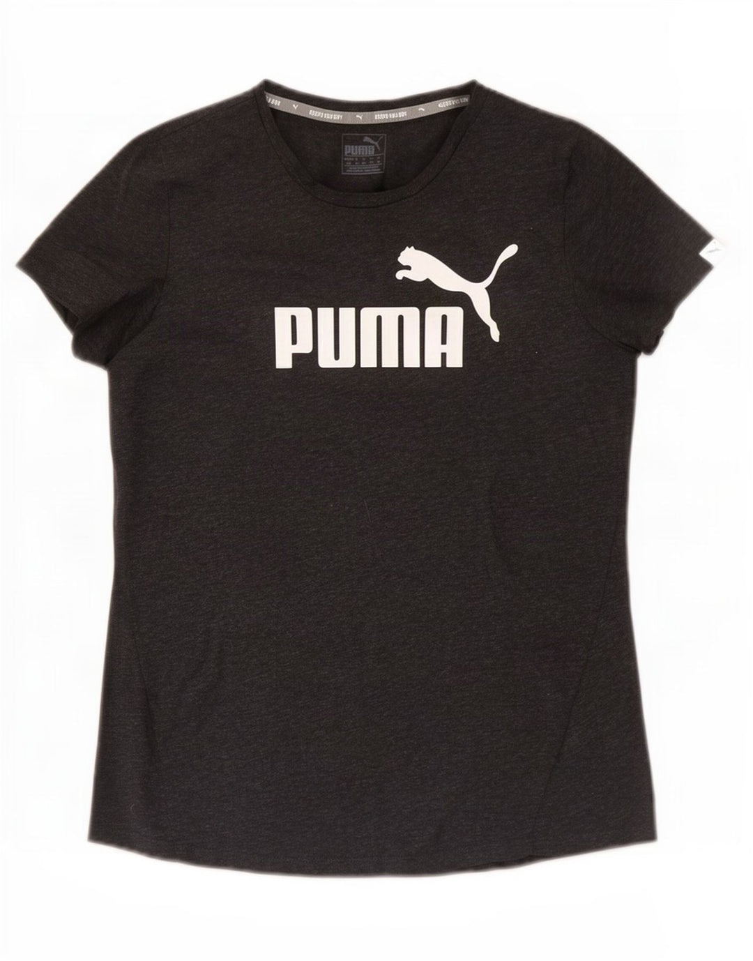 Puma Womens Graphic T-Shirt Top UK 14 Medium Grey Polyester