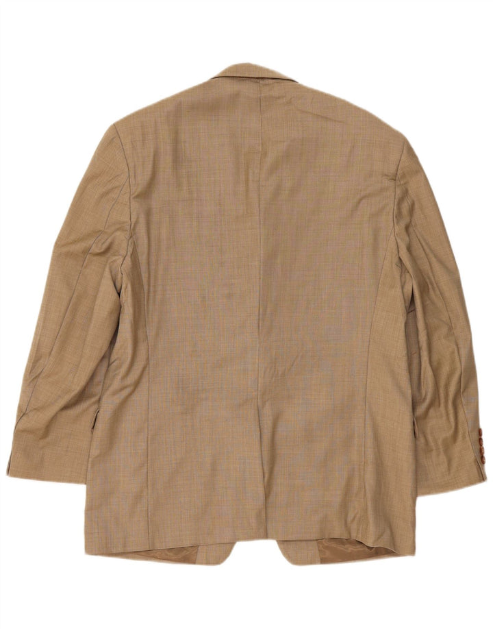Ralph Lauren Mens 2 Button Blazer Jacket UK 42 Large Beige Wool